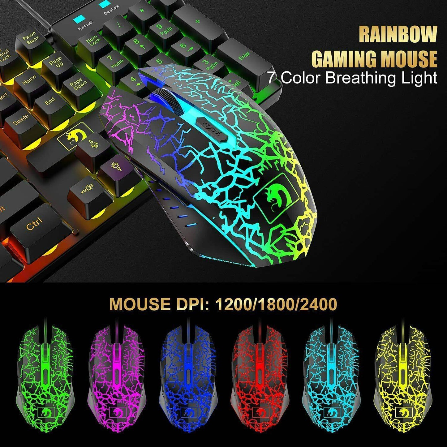 RGB Luminous Keyboard And Mouse Set