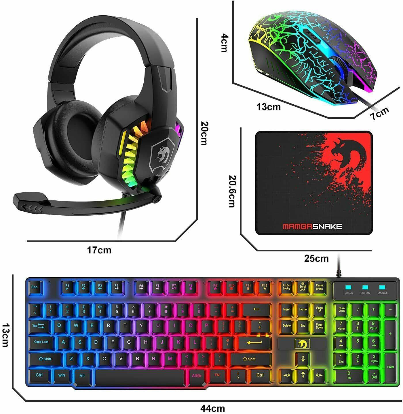 RGB Luminous Keyboard And Mouse Set