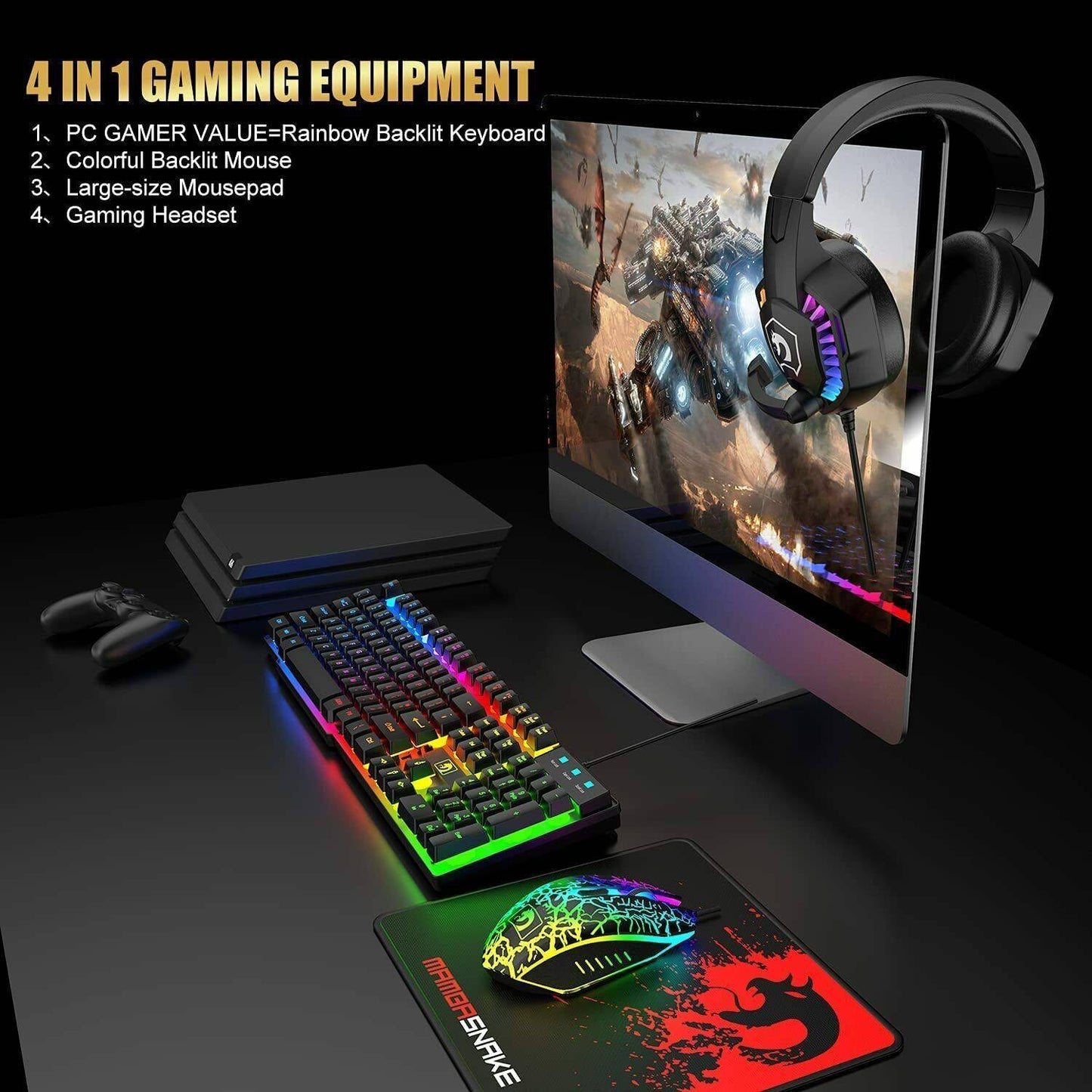 RGB Luminous Keyboard And Mouse Set